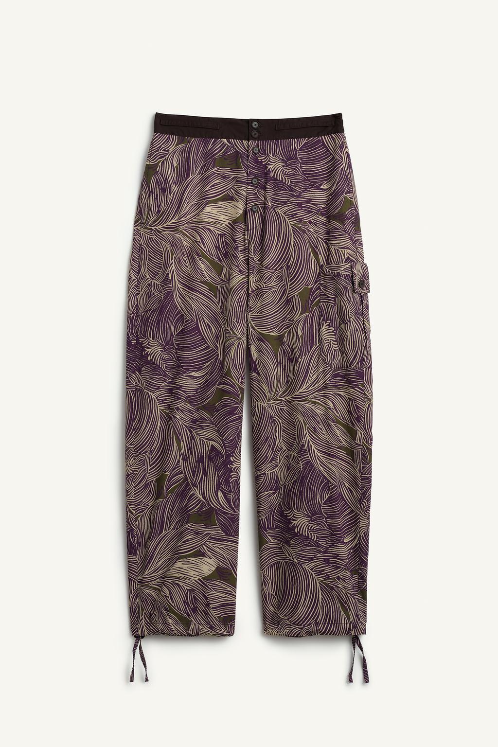 Брюки с принтом