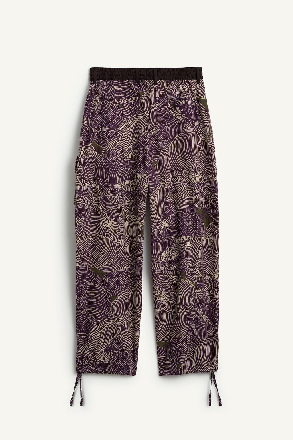 Брюки с принтом