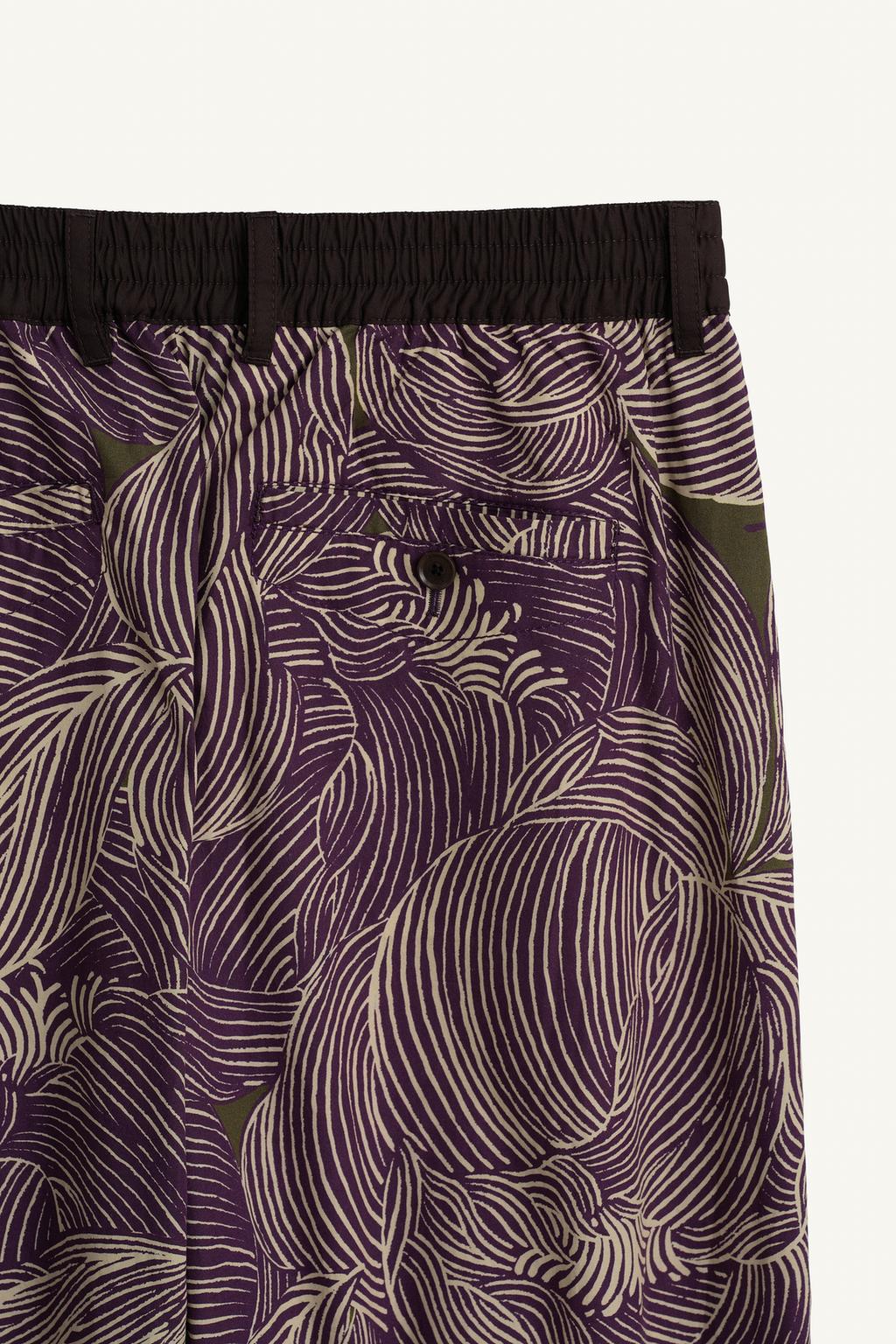 Брюки с принтом