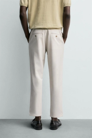 Брюки чинос из эластичной ткани- Заказать в России