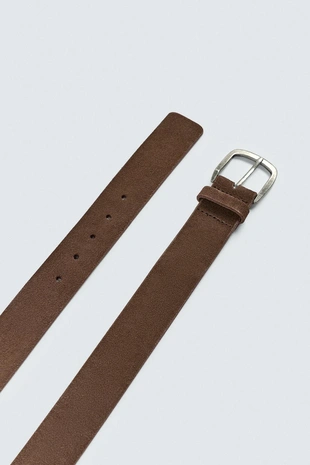 Широкий ремень из замшевой кожи- Заказать в России