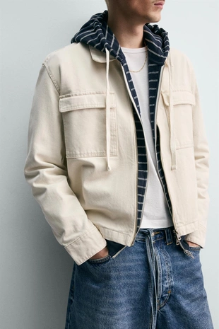 Укороченная куртка на молнии- Заказать в России