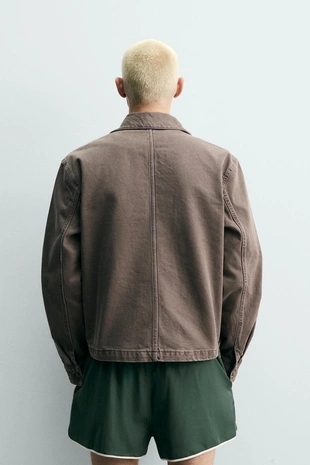 Укороченная куртка на молнии- Заказать в России