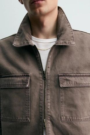 Укороченная куртка на молнии- Заказать в России