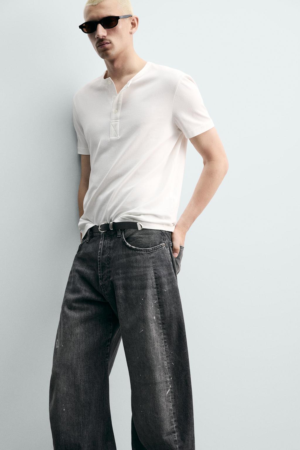 ДЖИНСЫ BARREL FIT С ДЕКОРАТИВНЫМИ ШВАМИ