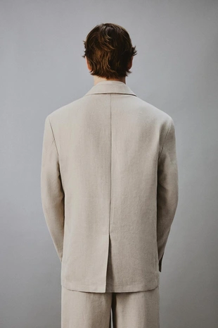 Блейзер Relaxed Fit из хлопка и льна- Заказать в России