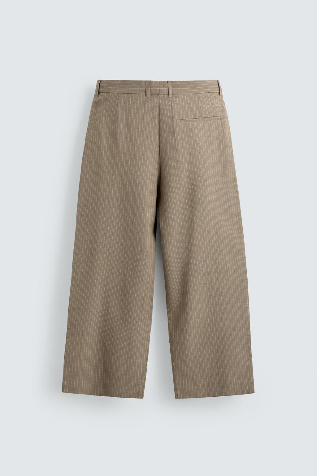 БРЮКИ RELAXED FIT ИЗО ЛЬНА И ХЛОПКА