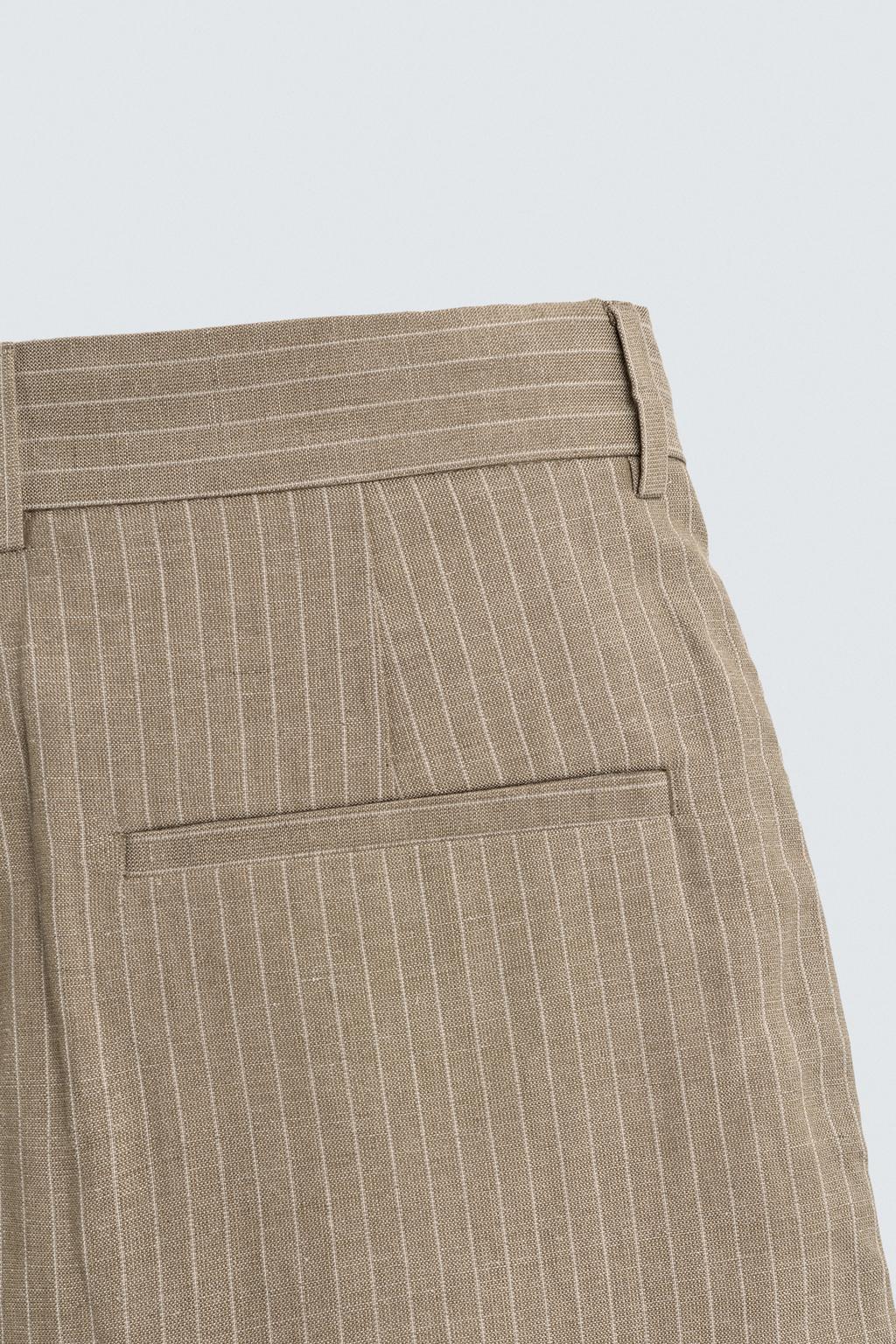 БРЮКИ RELAXED FIT ИЗО ЛЬНА И ХЛОПКА