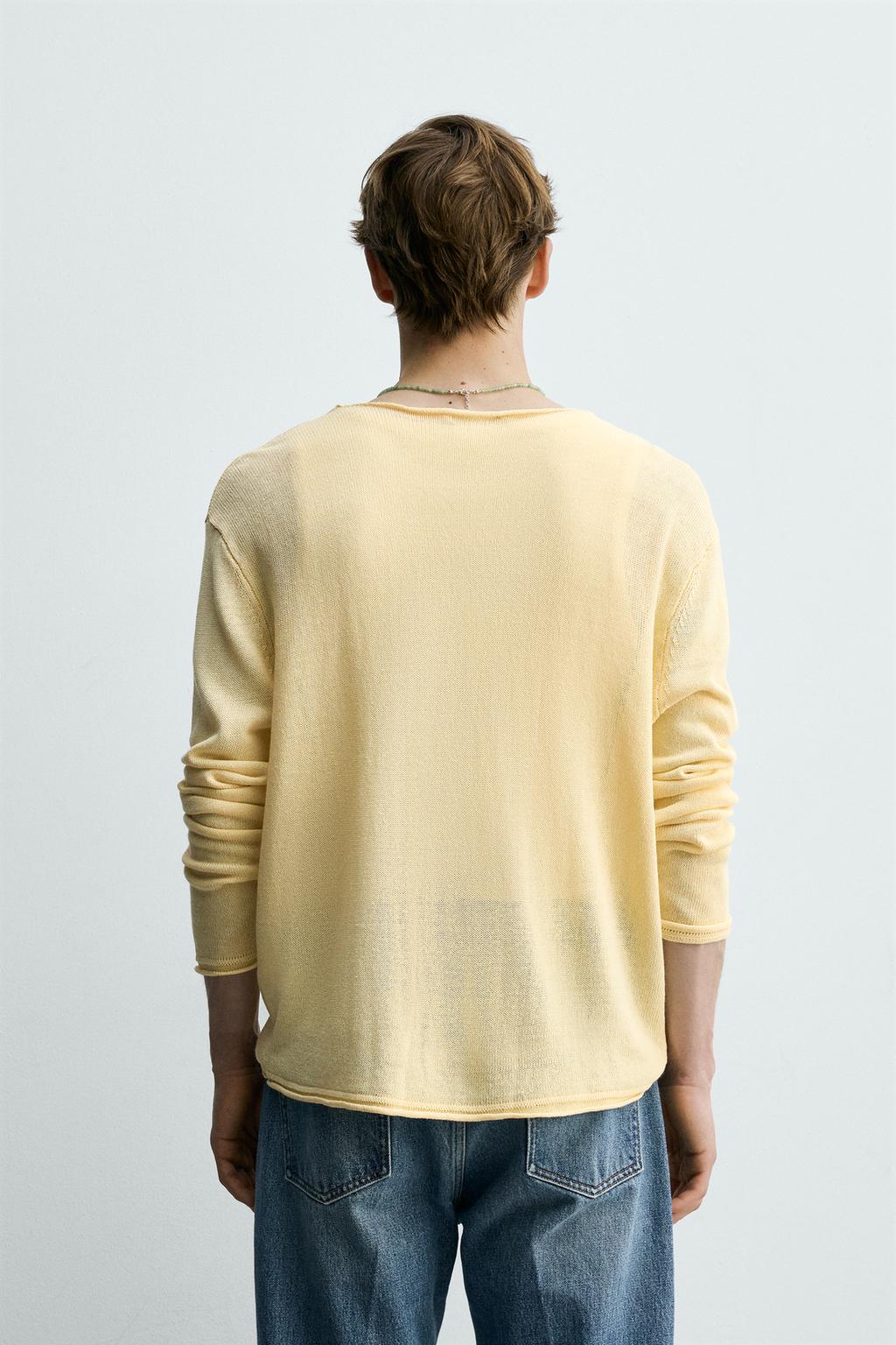 СВИТЕР RELAXED FIT ИЗ РЕЛЬЕФНОЙ ТКАНИ