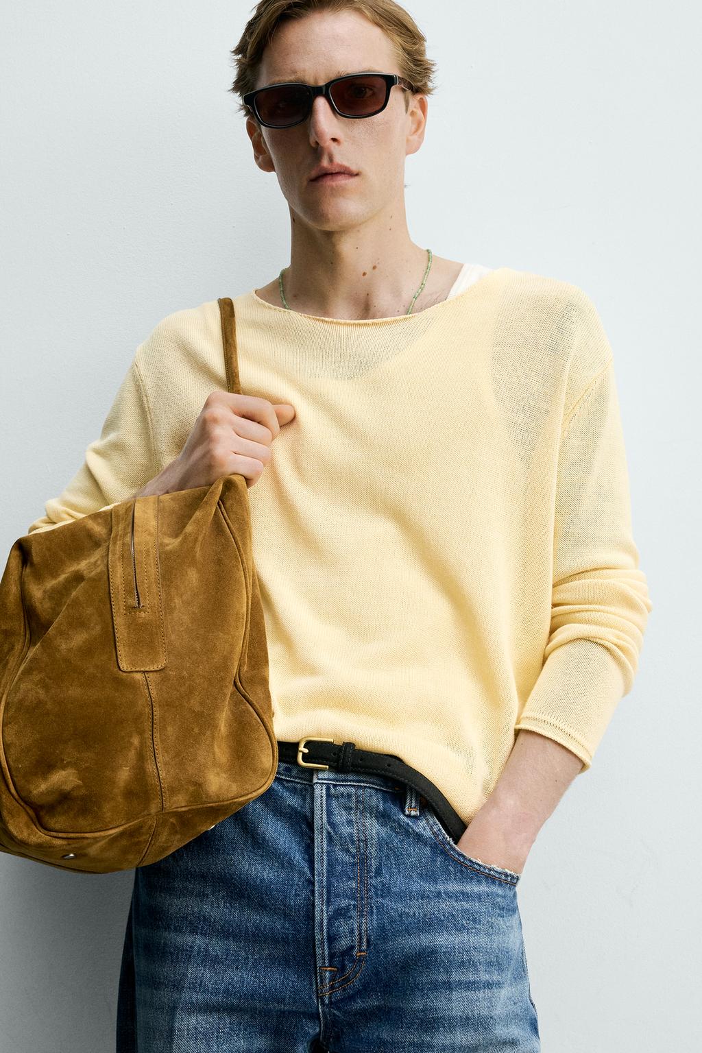 СВИТЕР RELAXED FIT ИЗ РЕЛЬЕФНОЙ ТКАНИ