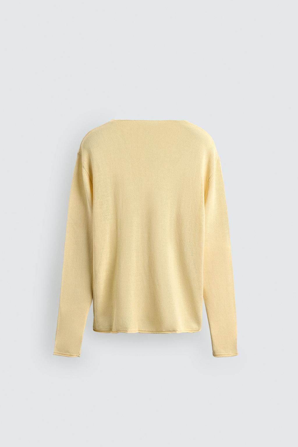 СВИТЕР RELAXED FIT ИЗ РЕЛЬЕФНОЙ ТКАНИ