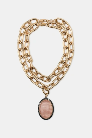 Набор из 2 макси ожерелий с камнями- Заказать в России