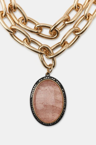 Набор из 2 макси ожерелий с камнями- Заказать в России