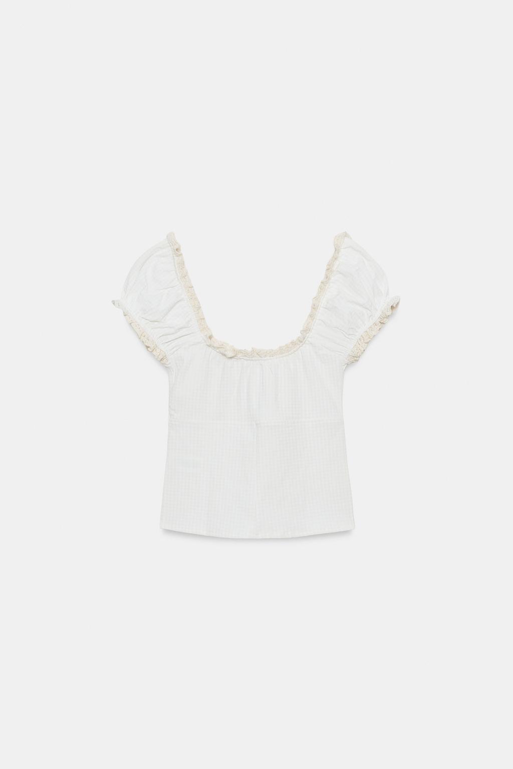 ТОП В КЛЕТКУ ВИШИ С КРУЖЕВОМ