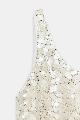 Топ на бретелях с пайетками- Заказать в России