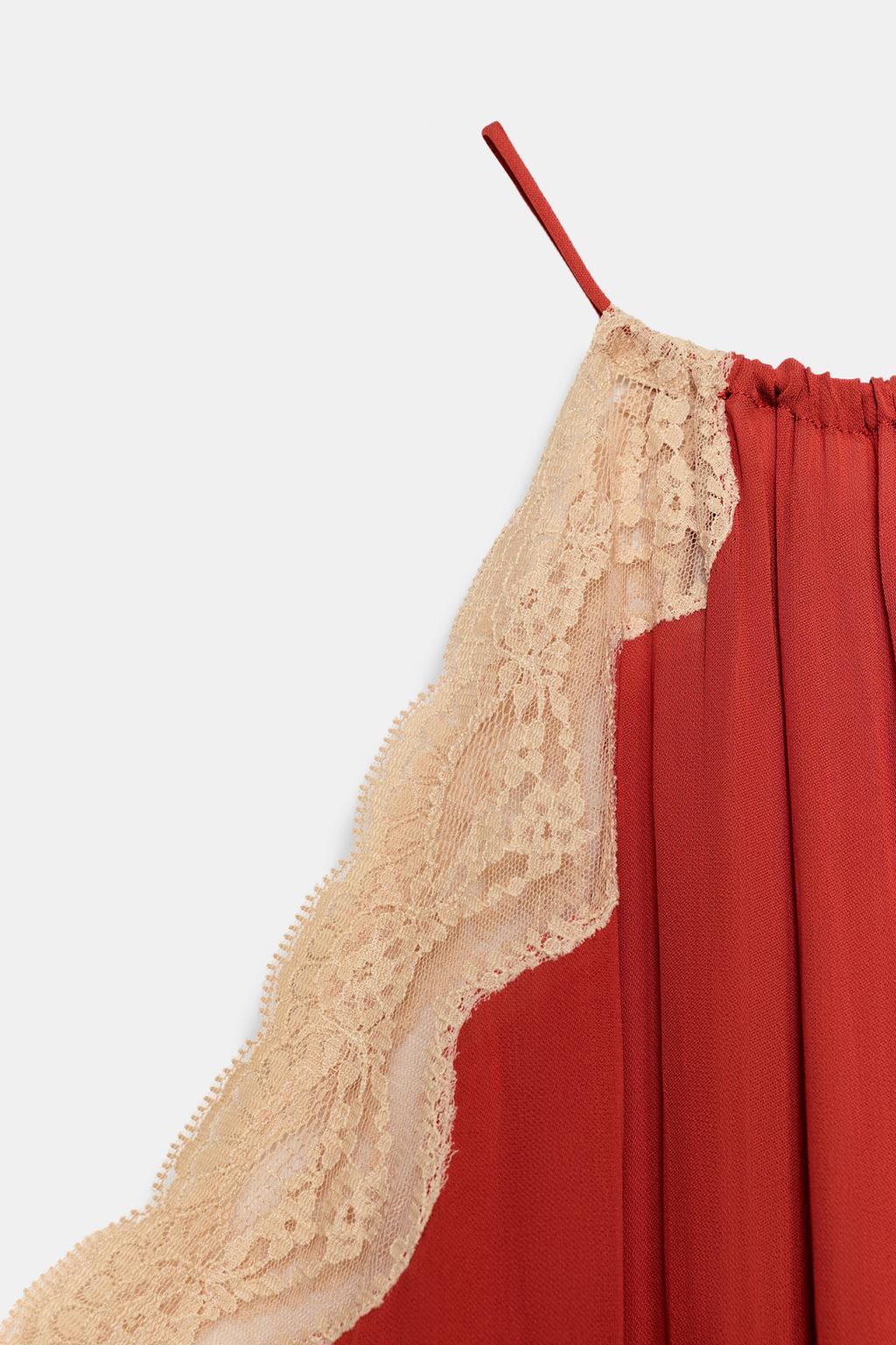 КРУЖЕВНОЙ ТОП ХАЛТЕР — ZW COLLECTION