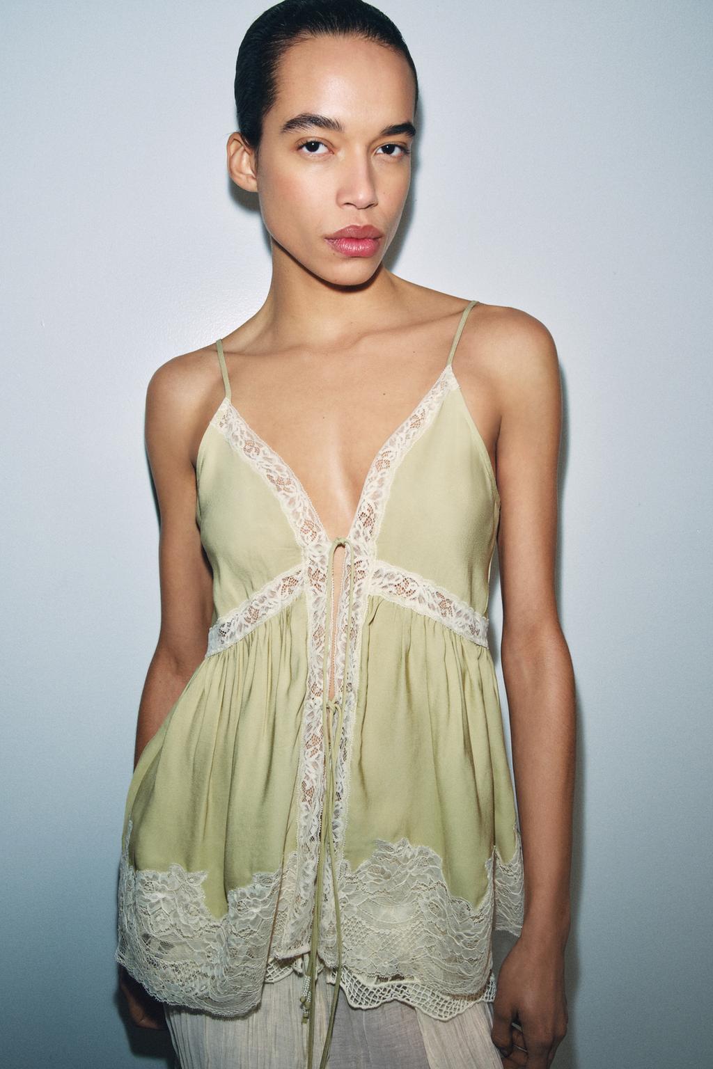 ТОП В БЕЛЬЕВОМ СТИЛЕ С КРУЖЕВОМ — ZW COLLECTION