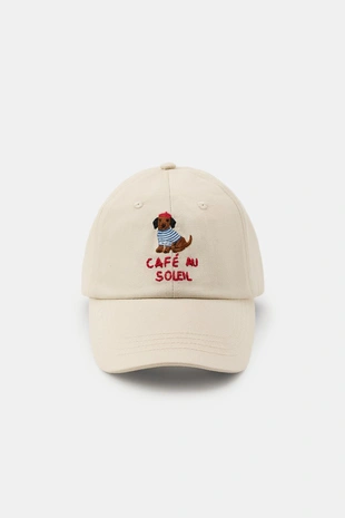 Кепка с вышивкой таксы- Заказать в России