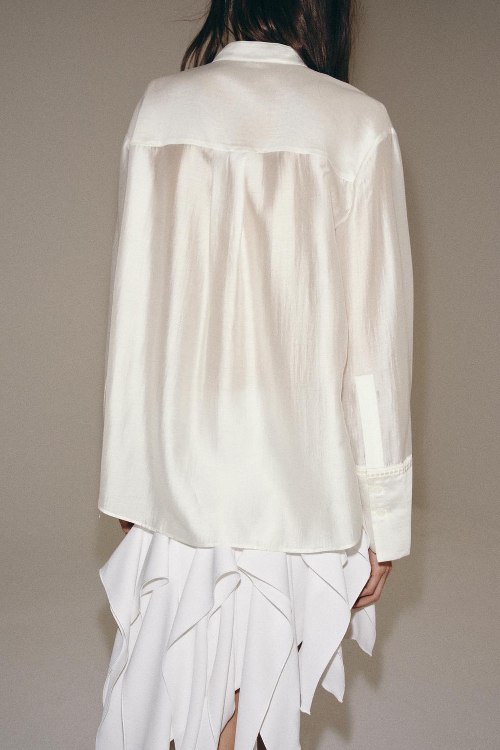 РУБАШКА С ВЫШИВКОЙ И КАРМАНОМ — ZW COLLECTION