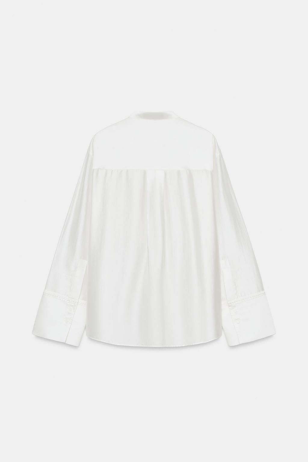 РУБАШКА С ВЫШИВКОЙ И КАРМАНОМ — ZW COLLECTION