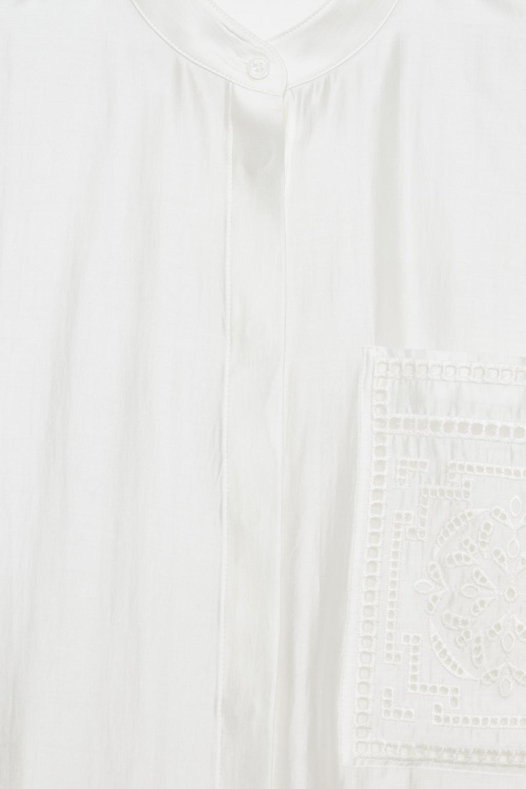 РУБАШКА С ВЫШИВКОЙ И КАРМАНОМ — ZW COLLECTION