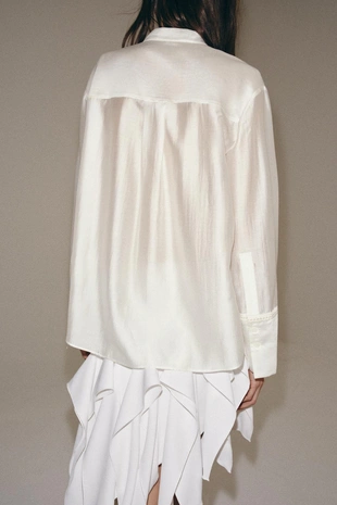 Рубашка с вышивкой и карманом — Zw Collection- Заказать в России