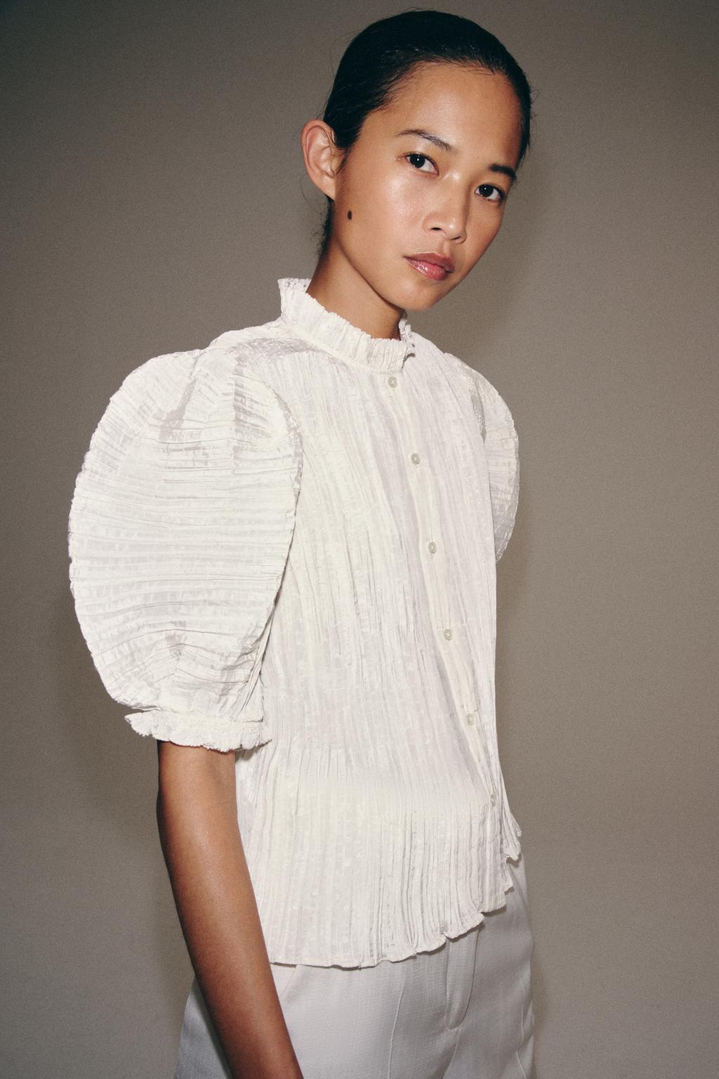 ПЛИССИРОВАННАЯ БЛУЗА ZW COLLECTION