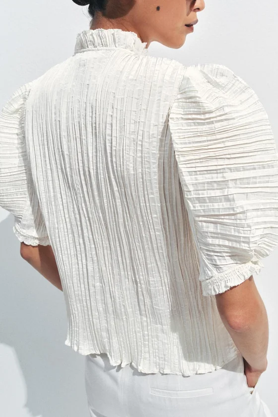 ПЛИССИРОВАННАЯ БЛУЗА коллекция Zara «ZW»