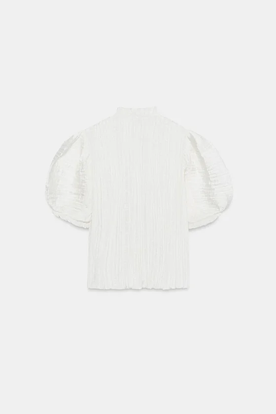 ПЛИССИРОВАННАЯ БЛУЗА коллекция Zara «ZW»