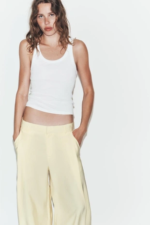 Струящиеся брюки со складками- Заказать в России