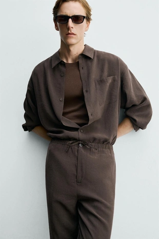 Мягкая струящаяся рубашка- Заказать в России