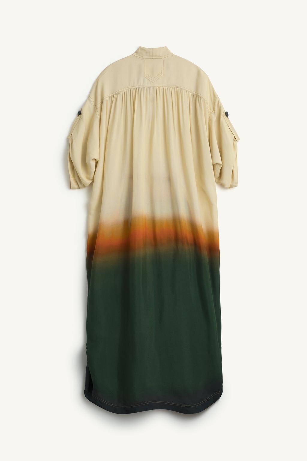 Платье миди с принтом