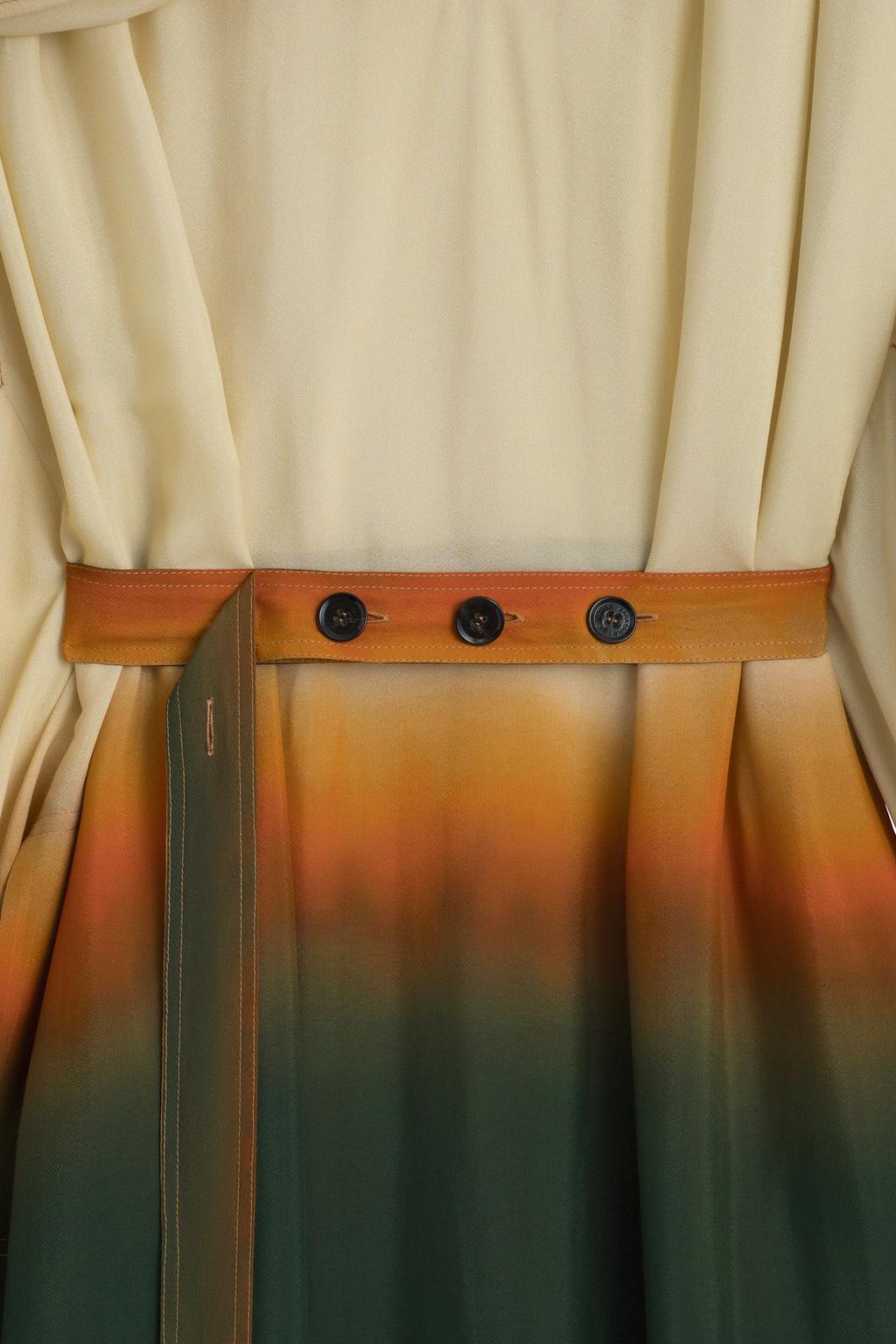 Платье миди с принтом