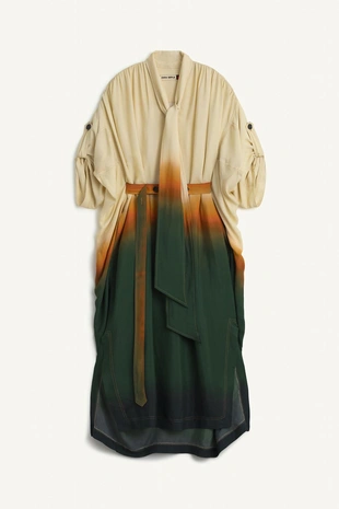 Платье миди с принтом- Заказать в России