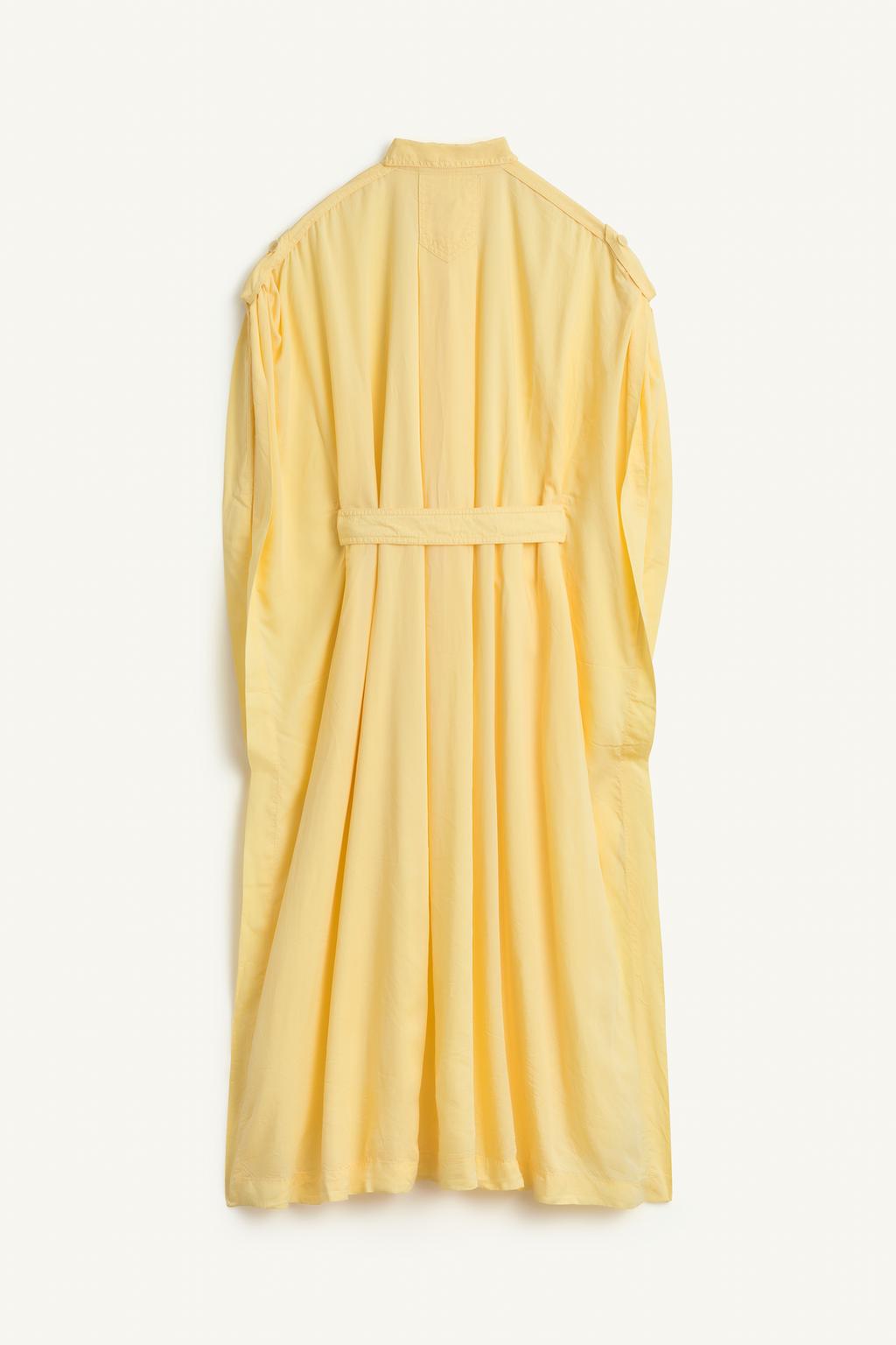 Платье миди с воротником и карманами