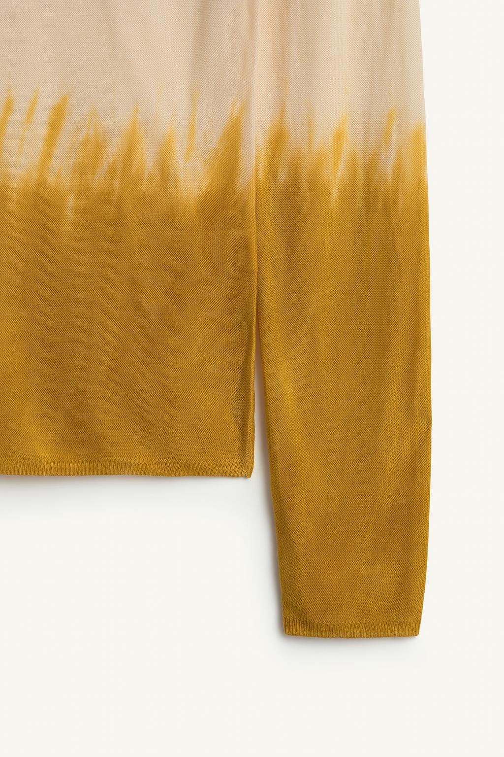 Джемпер с принтом из трикотажа