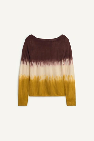 Джемпер с принтом из трикотажа- Заказать в России