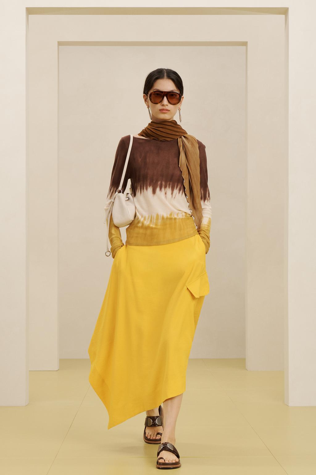 Джемпер с принтом из трикотажа