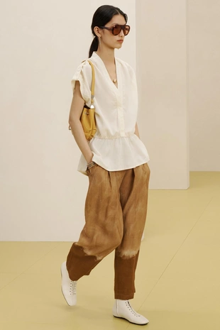 Топ с v-образным вырезом- Заказать в России