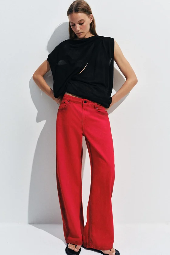 ДЖИНСЫ  С НИЗКОЙ ПОСАДКОЙ — коллекция Zara «ZW»