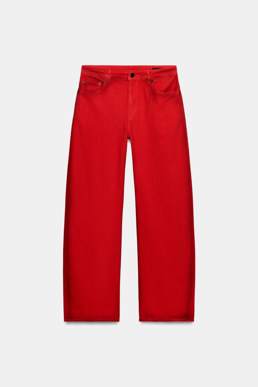 ДЖИНСЫ WIDE LEG С НИЗКОЙ ПОСАДКОЙ — ZW COLLECTION