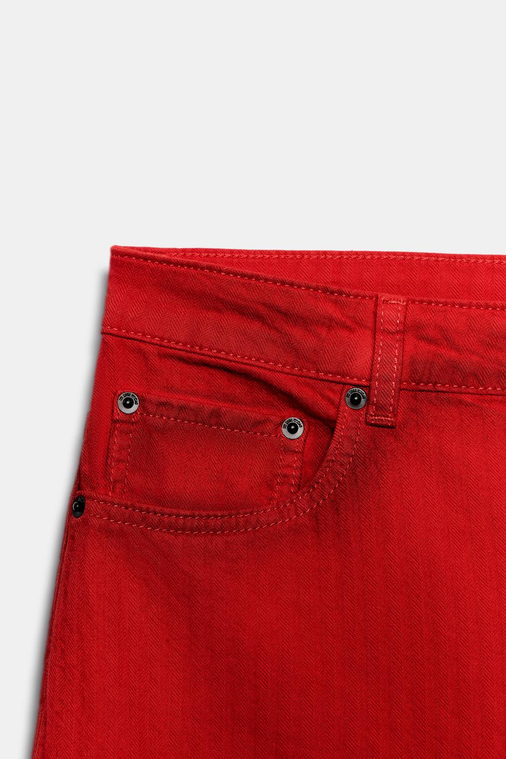 ДЖИНСЫ WIDE LEG С НИЗКОЙ ПОСАДКОЙ — ZW COLLECTION