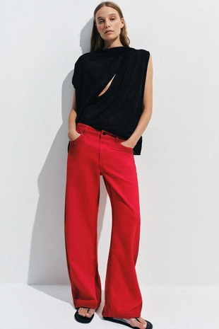 Джинсы Wide Leg с низкой посадкой — Zw Collection- Заказать в России