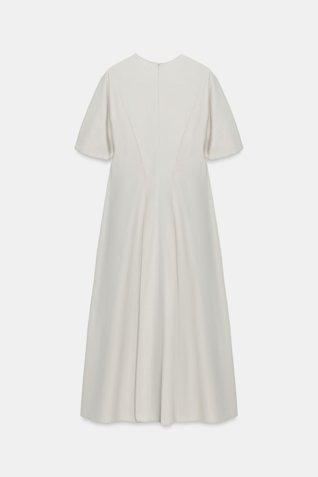 ПЛАТЬЕ ИЗ ПОПЛИНА СО СКЛАДКАМИ — ZW COLLECTION