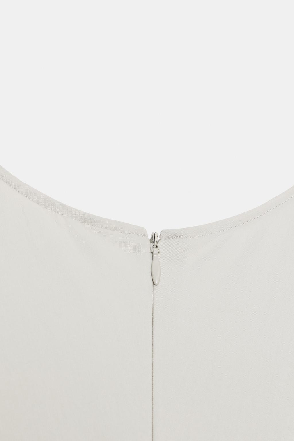 ПЛАТЬЕ ИЗ ПОПЛИНА СО СКЛАДКАМИ — ZW COLLECTION