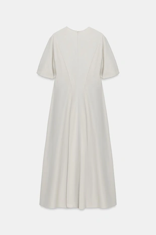 Платье из поплина со складками — коллекция Zara «Zw»- Заказать в России