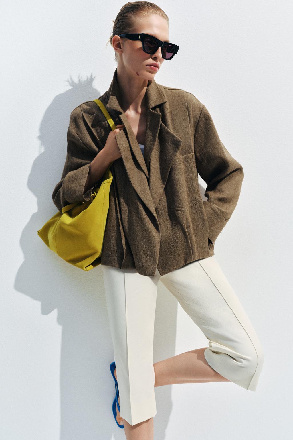 БОМБЕР ИЗ ЛЬНА С КАРМАНОМ — ZW COLLECTION