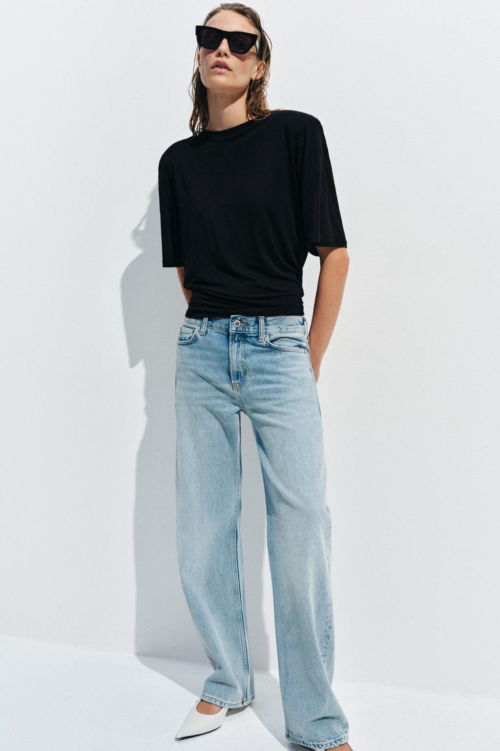 ДЖИНСЫ ПРЯМОГО КРОЯ С НИЗКОЙ ПОСАДКОЙ — ZW COLLECTION