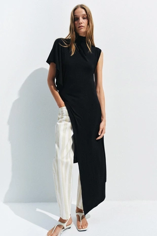 Зауженные джинсы в полоску со средней посадкой — коллекция Zara «Zw»- Заказать в России