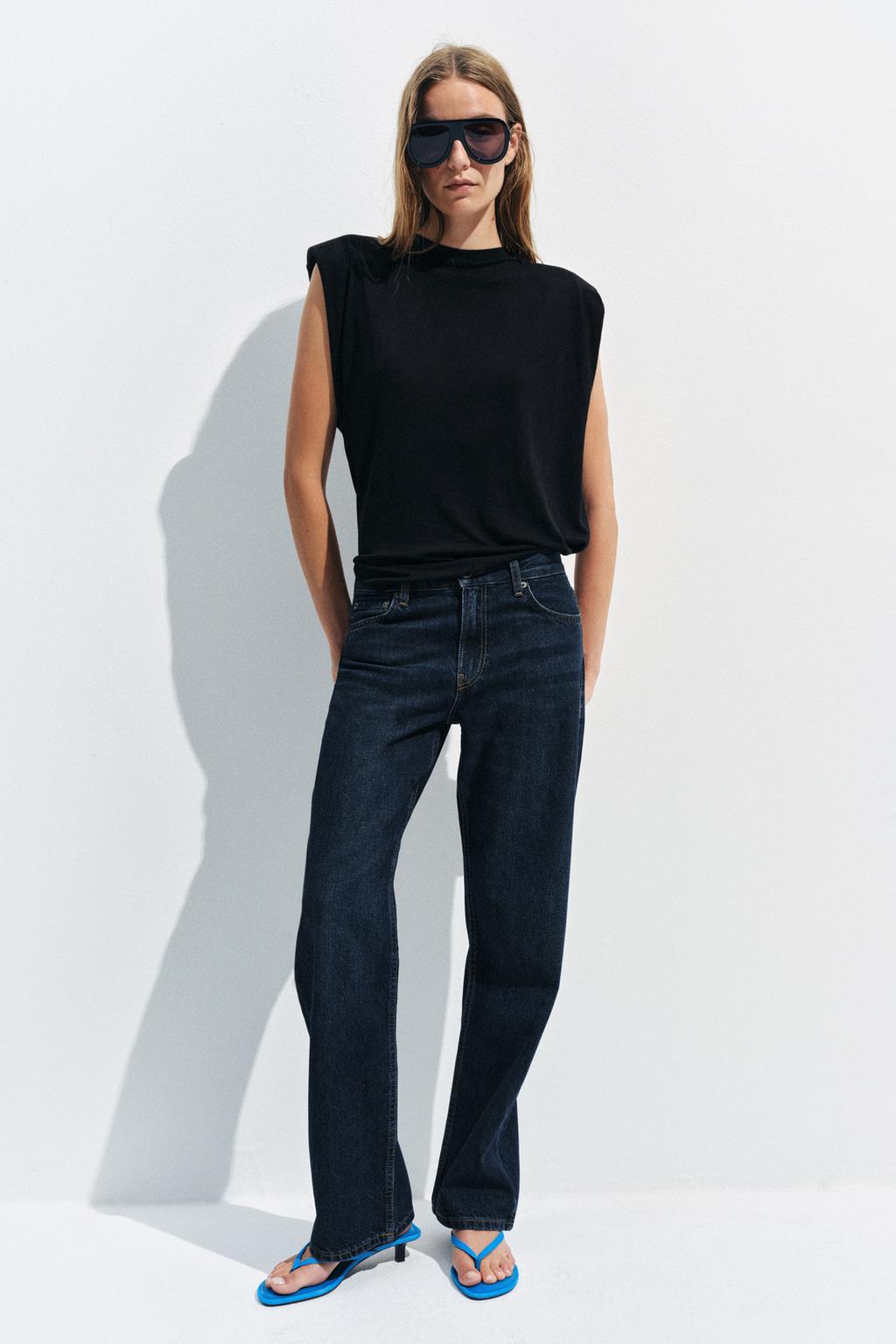 ДЖИНСЫ ПРЯМОГО КРОЯ С НИЗКОЙ ПОСАДКОЙ — ZW COLLECTION